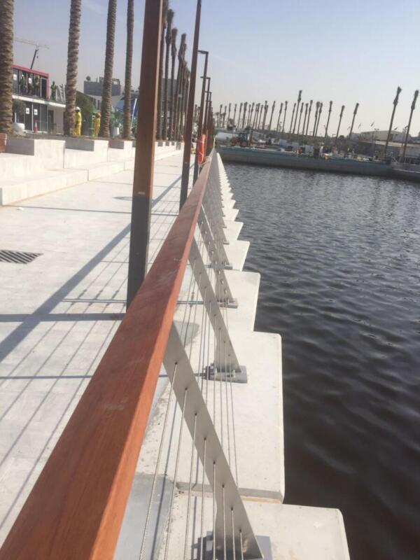 Stainless Steel Handrail with Wire Rope